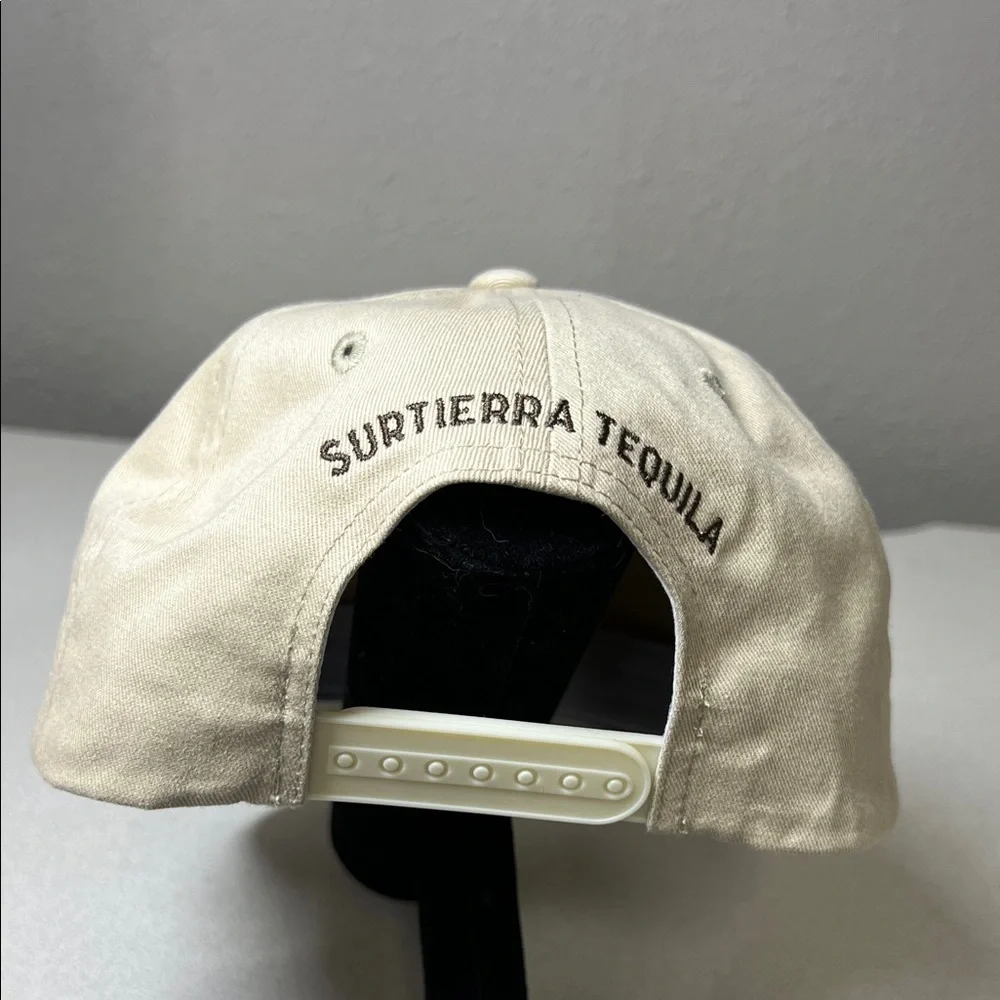 Cream Embroidered Bottle Patch Baseball Cap - Unbranded